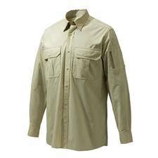 Chemise Manches Longues Homme Beretta Mortirolo Shirt Long Sleeves Beige