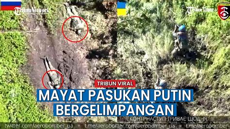 Parit Pertahanan Rusia Diserang Tank Granat Hingga Mortir Ukraina