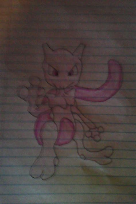 Mewtwo Drawing by SonicTheDarkX on DeviantArt