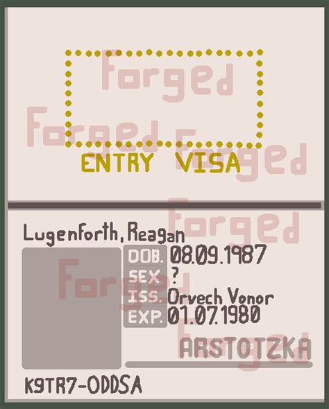 Forged Arstotzkan Passport Crudely Drawn By Me Rpapersplease