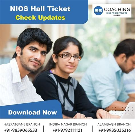 Nios Hall Ticket 2024 April May Exam For Class 10th And 12th Nios Admit