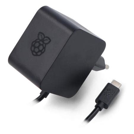 ALIMENTATION OFFICIELLE 5 1V 5A 27W USB C NOIR POUR RASPBERRY PI5 SC1157