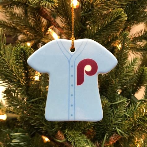 Philadelphia Phillies Throwback Jersey Ceramic Christmas Ornament, 2022 ...