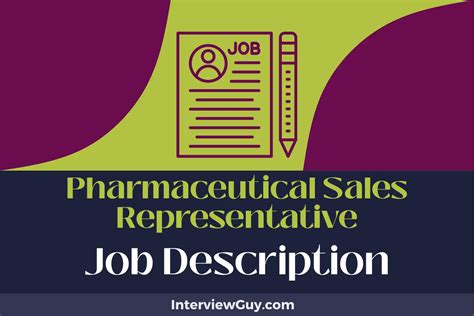 Pharmaceutical Sales Representative Job Description Updated For 2025