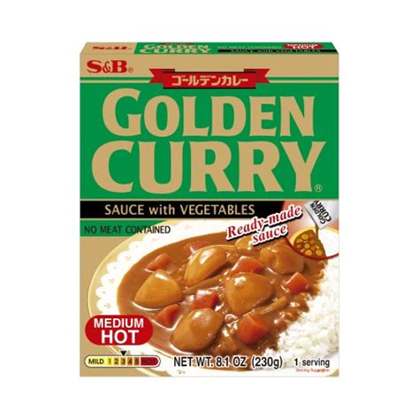 S B Golden Curry Hot Japanese Curry Mix G Off
