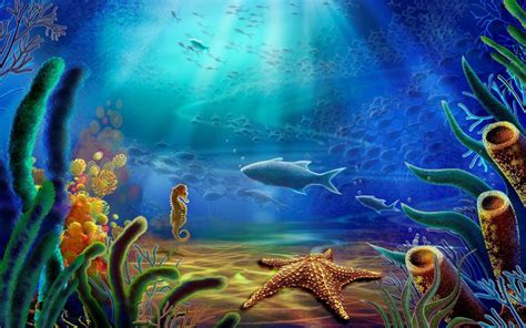 Cartoon Aquarium Wallpapers - Top Free Cartoon Aquarium Backgrounds ...