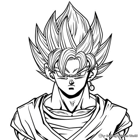 Ssj Goku Coloring Pages Free And Printable