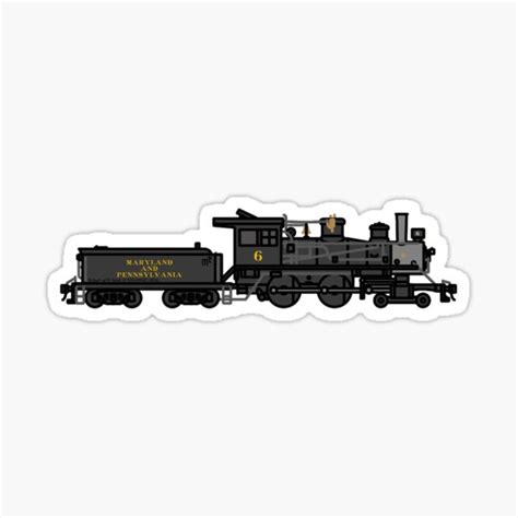 "Modern 4-4-0 locomotive" Sticker for Sale by CasualGearHead | Redbubble