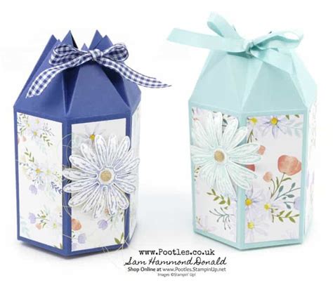 Stampin Up 1 Demonstrator Pootles Hexagonal Box Tutorial Using