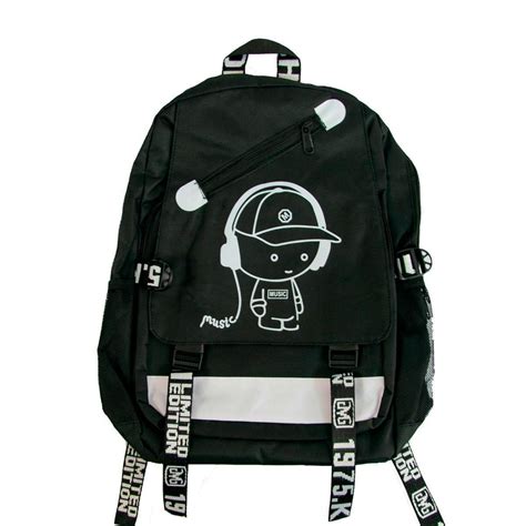 Купить Школьный рюкзак Backpack городской черный для подростка ...