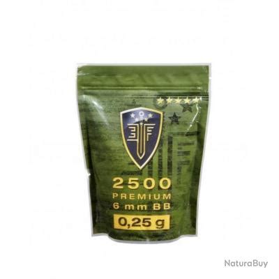 Sachet de 2500 Billes Elite Force prémium sélection blanche 0 25g