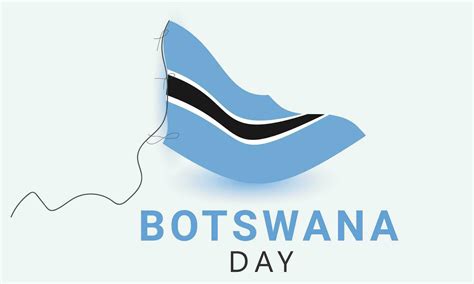 Botswana Happy Independence Day Background Banner Card Poster