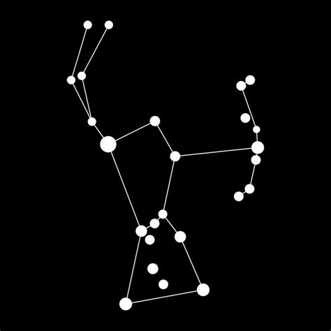 Orion constellation map. Vector illustration. 23366896 Vector Art at ...