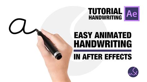 Tutorial Animated Handwriting After Effects Motion Friends