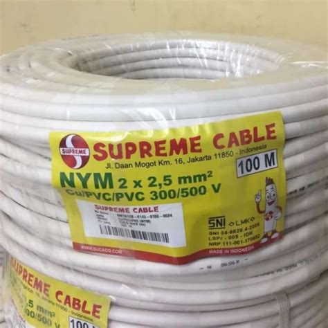 Promo Kabel Listrik Nym Kawat X X X Mm Supreme Mtr