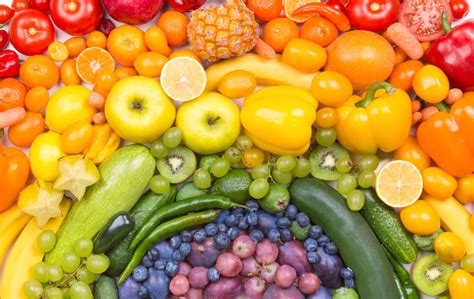 Fruits And Vegetables Rainbow