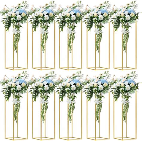 Amazon TFCFL TFCFL 10Pcs Vases For Centerpieces Gold Wedding