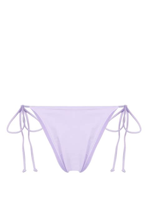 Buy Mc Saint Barth Arielle Side Tie Bikini Bottos Purple At Off