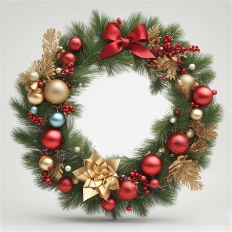 Premium AI Image | pine christmas wreath