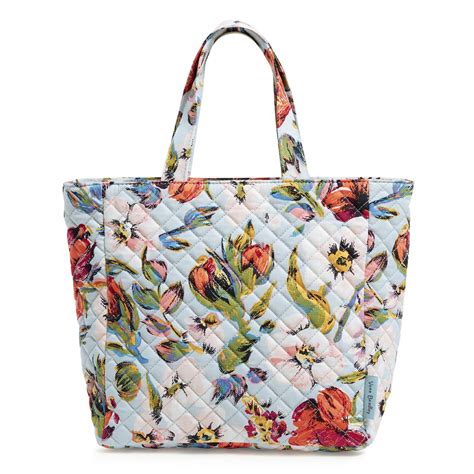 Vera Bradley Women S Cotton Lunch Tote Bag Sea Air Floral Walmart