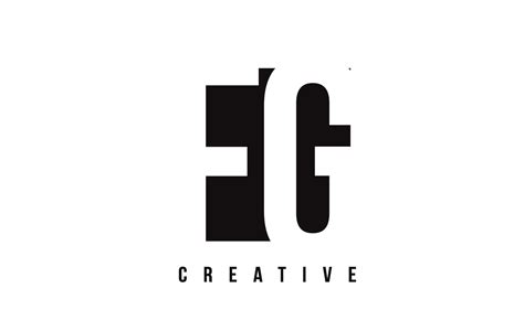 FG F G White Letter Logo Design with Black Square. 5036824 Vector Art ...