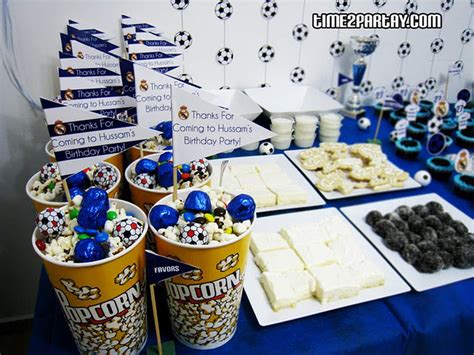 Real Madrid Soccer Football Birthday Party Ideas Photo 6 Of 17