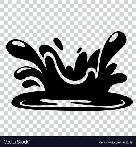 Water splash symbol design Royalty Free Vector Image