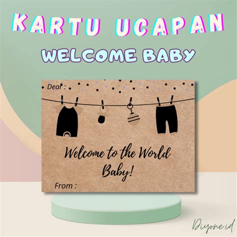 Jual Isi Kartu Kartu Ucapan Kelahiran Baby Welcome To The World