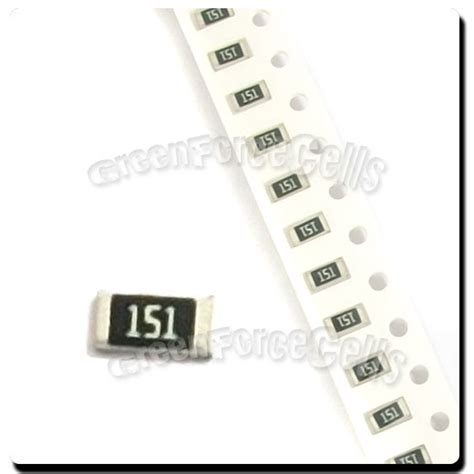 50 Pcs SMD SMT 1206 Chip Resistors Surface Mount 150R 150ohm 151 5