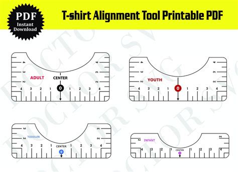 T Shirt Placement Ruler T Shirt Alignment Tool Centering Tool