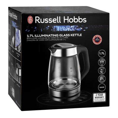 Russell Hobs Illuminating Glass Kettle L Smart Price