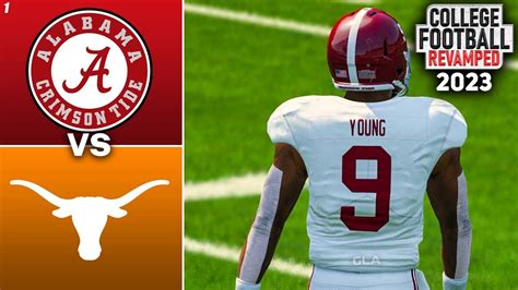 1 Alabama Vs Texas Week 2 Simulation Ncaa 14 College Football