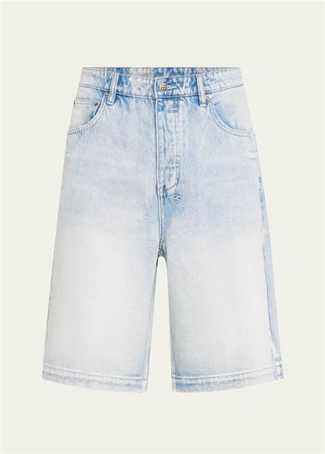 Ksubi Men's Maxx Distressed Denim Shorts - Bergdorf Goodman