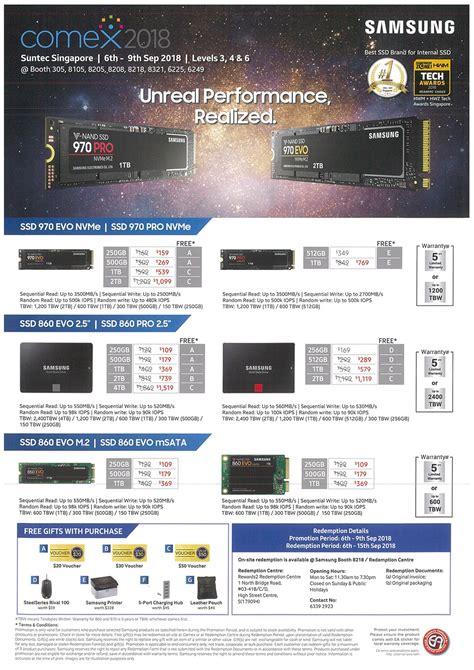 Samsung Ssd Brochures From Comex Singapore On Tech Show Portal