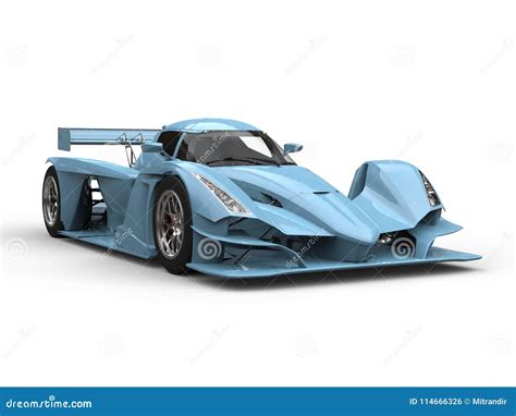 Baby Blue Modern Super Sports Car Stock Illustration Illustration Of