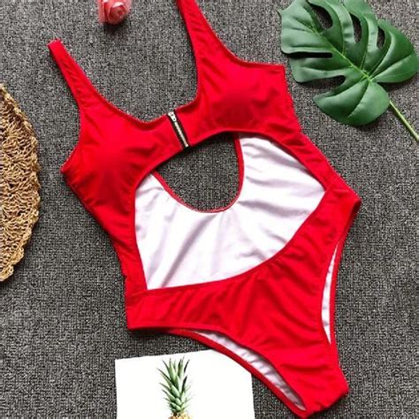 Newly Arrived Women One Pieces Front Chest Swimsuit With Zipper Hot Spring Sexy Open Belly