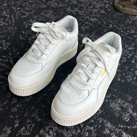 Puma Shoes Puma Wedge Sneaker Nude With Gold Accents Poshmark