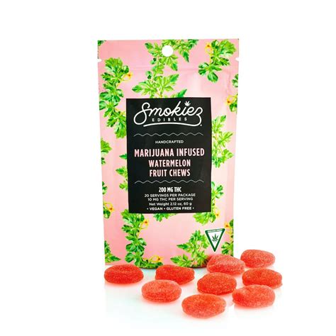 Watermelon 200mg Thc Fruit Chews Mi Smokiez Edibles