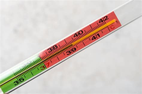 Premium Photo Medical Mercury Thermometer Close Up With A High