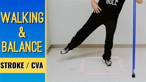 After Strokecva Walking And Balance Exercises At Home Youtube