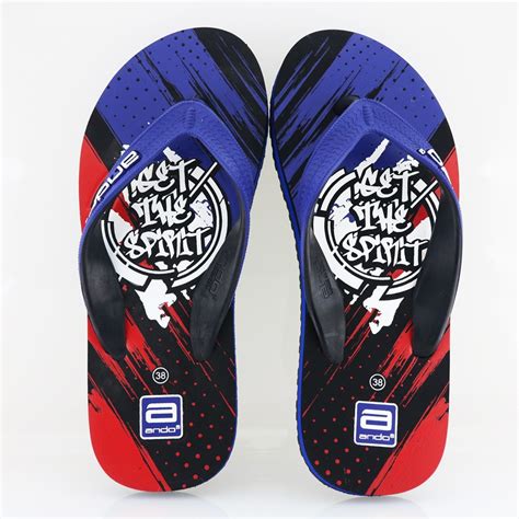 Jual New Ando Gotham R Blue Sandal Jepit Pria Terbaru Ando