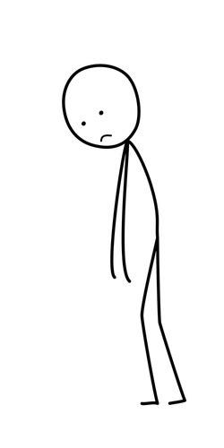 Sad Stick Figure - ClipArt Best