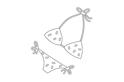 Summer Bikini Line Icon Graphic By Kindaweird Studio Creative Fabrica