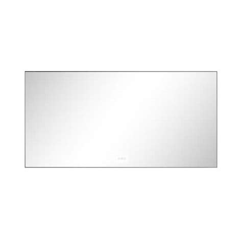 Aoibox In W X In H Rectangular Frameless Led With Back Light