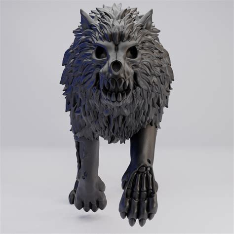 Hot Goblin ダイアウルフC ミニチュア ホットゴブリン スケルトン狼 TRPG