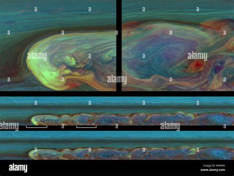 Saturn Storm Panoramas Stock Photo - Alamy