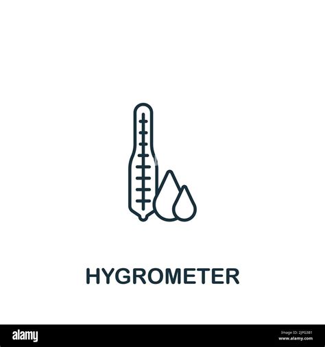 Hygrometer Icon Line Simple Measuring Icon For Templates Web Design