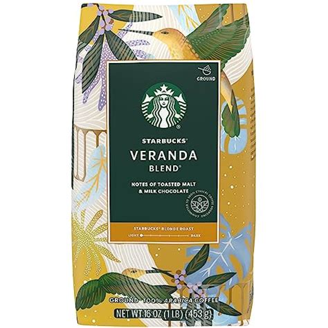 Snapklik Starbucks Veranda Blend Ground Coffee Blonde Roast 16 Oz