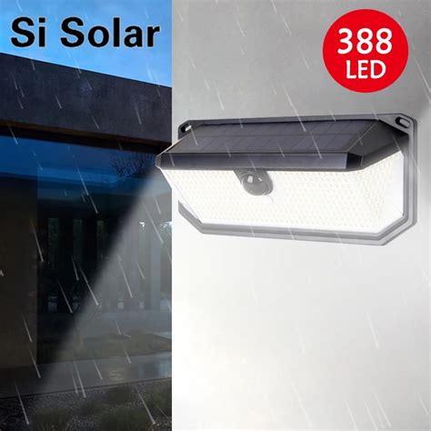 Luz Solar Superbrillante Para Exteriores L Mpara De Pared Impermeable