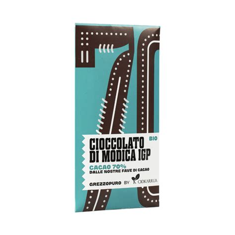 Grezzopuro Cioccolato Di Modica IGP Cacao 70 Ciokarrua